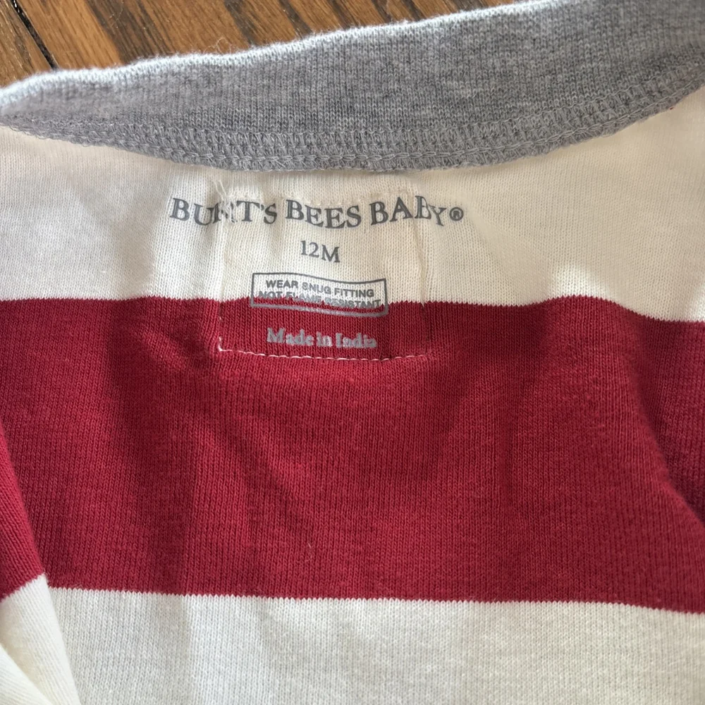 burts bees baby pajamas 12 months boy - Picture 3 of 6